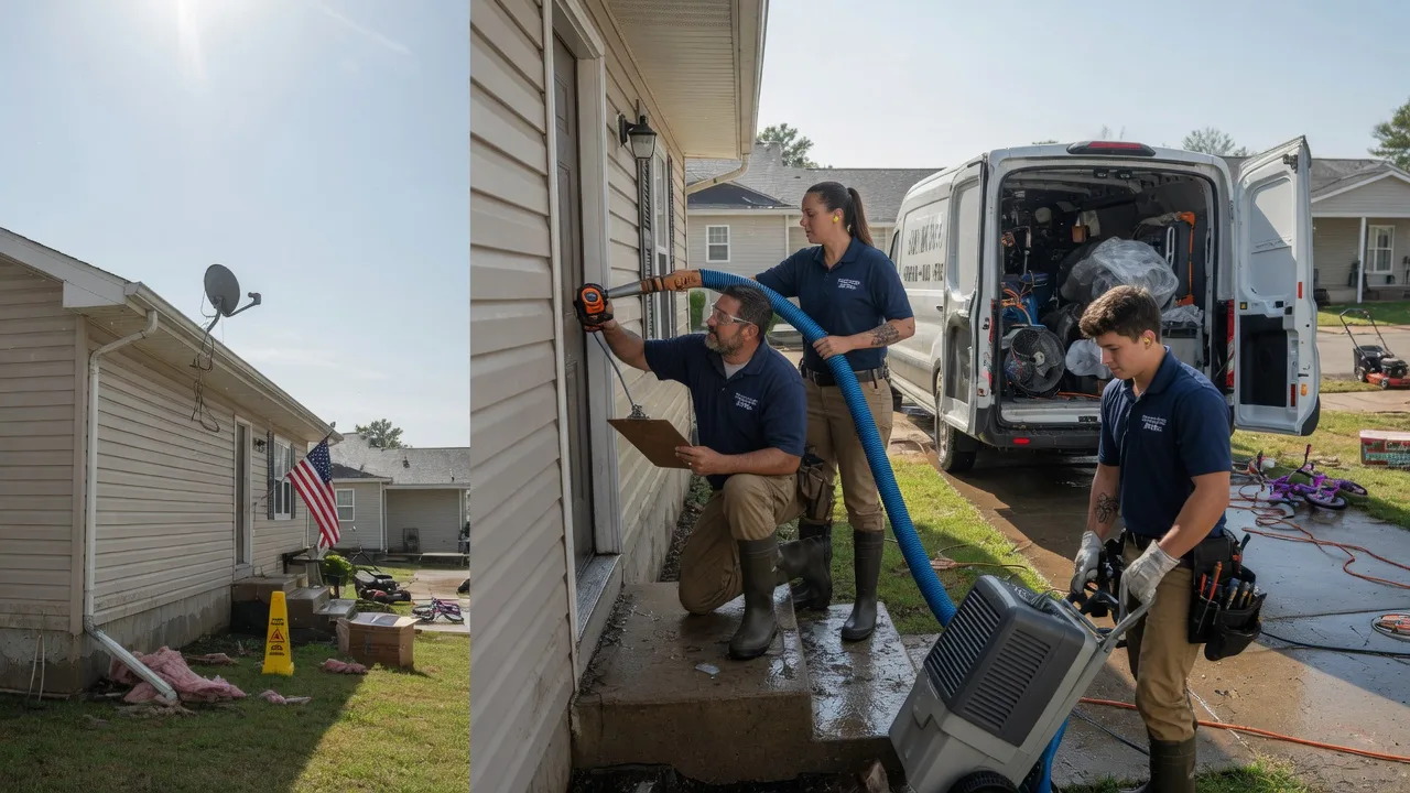 Ceiling Water Damage Restoration in Harrisburg, MO near me